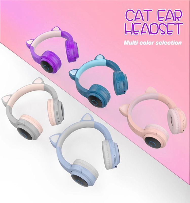 Cat Ear Gaming Headset with Mic
