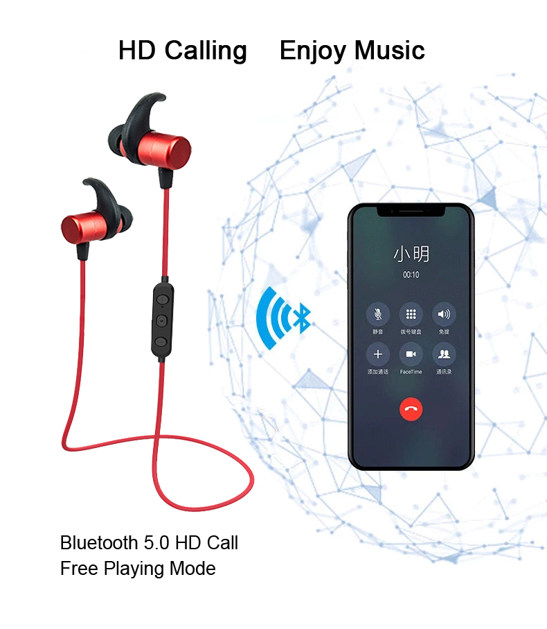Neckband Earphones Bluetooth 5.0